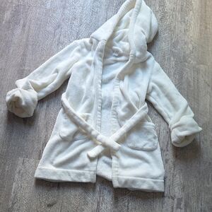 Cozy White Kids Robe